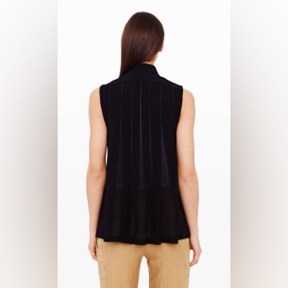 Club Monaco Black Zoela Tuxedo Vest with Sheer Back - XS - Picture 2 of 11